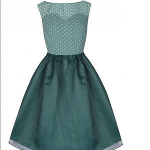 NWT Lindy Bop Mint Polka Dot Dress